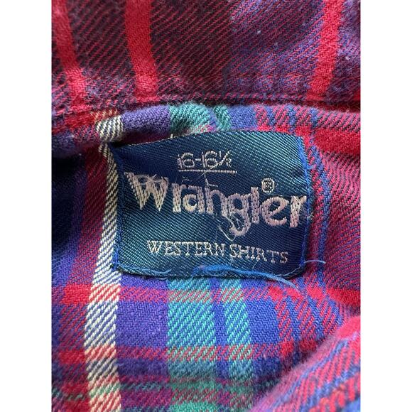 Vintage Wrangler Pearl Snap Shirt Women’s XL Pink Work Western Cowgirl Rodeo - Picture 4 of 8